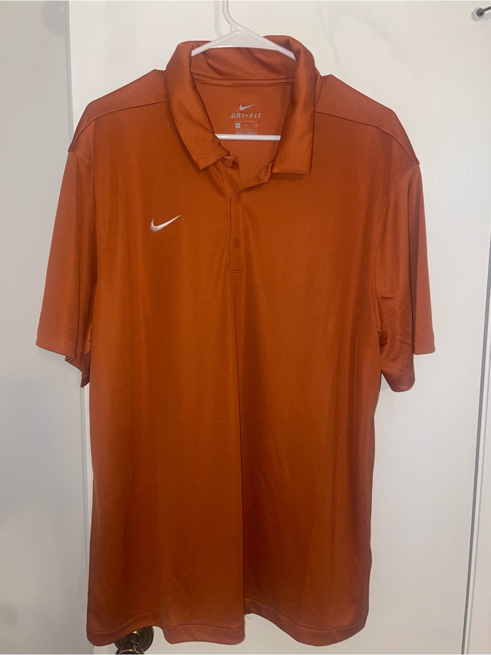 Nike Men’s Orange Dri-FIT Polo Shirt